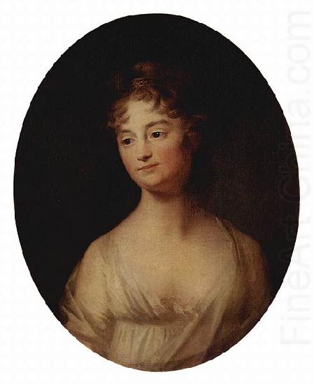 TISCHBEIN, Johann Heinrich Wilhelm Portrat einer Frau, Oval oil painting picture